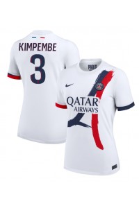 Paris Saint-Germain Presnel Kimpembe #3 Voetbaltruitje Uit tenue Dames 2024-25 Korte Mouw